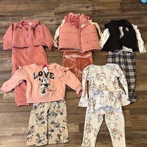 Adorable Pink and White Kids Matching Set